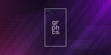Modern Abstract Dark Violet Lavender Purple With Lines Gradient Background. Simple Pattern For Display Ad Website Template Wallpaper Poster Tech Etc. Eps10 Vector