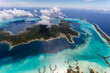 Aerial Bora Bora Island South Pacific Mt Otemanu