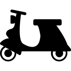 Poster - Vespa Glyph Vector Icon