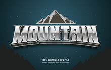 Mountain 3D Editable Text Style Effect	
	
