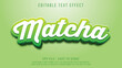 © Cahyart Studio - Matcha green tea editable text effect template