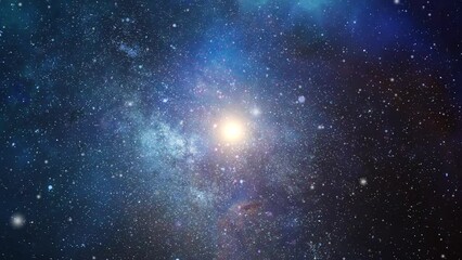 4k view of a bright star that illuminates the dark universe