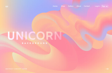 Wall Mural - unicorn gradient candy marshmallow multicolor backdrop. soft gradient mesh background for poster, br