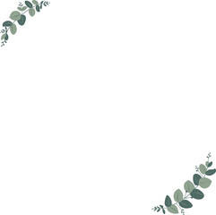 Wall Mural - Greenery Eucalyptus vector