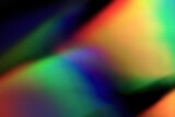 Fototapeta Młodzieżowe - RGB crystal prism light dispersion on black background