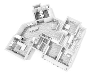 2d floor plan illustration. 3d Floor plan. Floorplans. Home floor plan top view.	