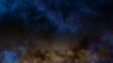 Fototapeta Kosmos - Space nebula, for use with projects on science, research, and education. Illustration
