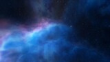 Fototapeta Kosmos - bright nebula, nebula in space, majestic red-purple nebula, beautiful space background 3D render
