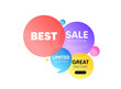© blankstock - Discount offer bubble banner. Best promotion tag. Special offer Sale sign. Advertising Discounts symbol. Promo coupon banner. Best round tag. Quote shape element. Vector