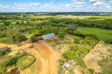 Poster - Green farmland in Texas