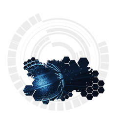 abstract futuristic and innovation technology style