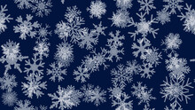 Blue Seamless Christmas Background Snow Illustration Xmas. Ornament