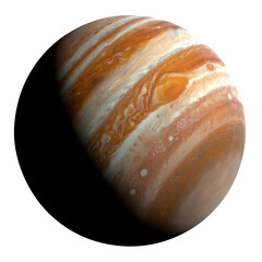 Wall Mural - jupiter, the largest planet in the solar system, isolated