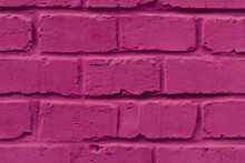 Purple Painted Brick Wall Texture Bg