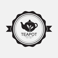 Beverage Coffee And Tea Teapot Logo Vector Illustration Design