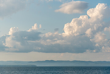 Poster - Clouds on blue sky