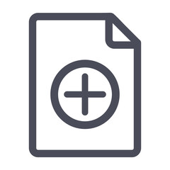 Sticker - add file icon - plus document icon