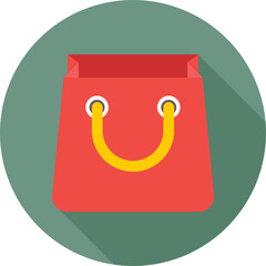 Wall Mural - Shopping Bag Colored Vector Icon