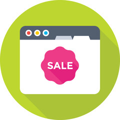 Sticker - Sale Colored Vector Icon