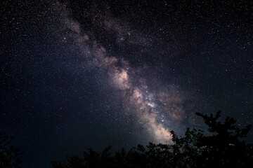 Wall Mural - milky way galaxy in dark night sky