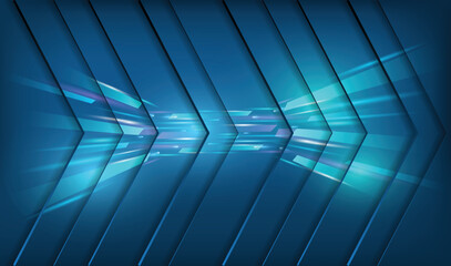 Wall Mural - abstract background technology high speed racing for sports of long exposure light on black backgrou