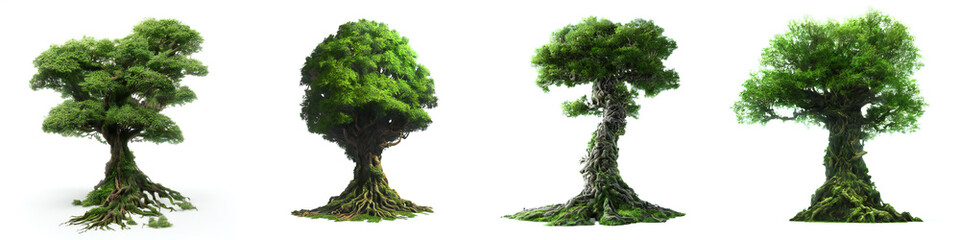 fairy-tale trees, collection of giant epic world trees