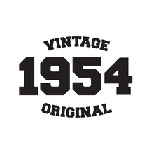 1954 Vintage Original T Shirt Design Vector