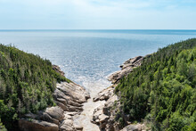 Beautiful Coastal Landscape In The Côte-Nord Region Of Quebec, In Canada