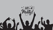 Let's Party Welcome Banner or Post Card for Party Time