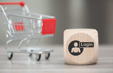 Canvas Print - Concept of login