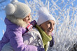 © aletia2011 - Beautiful elderly woman and her granddaughter enjoy winter