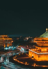 Sticker - Bright bell tower in the heart of Xi'an city