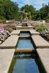 Wall Mural - Vertical shot of the fountain