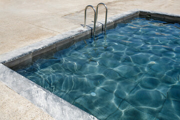 ladder in the swimming pool