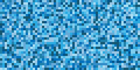 Poster - Blue Geometric grid background Modern texture with squares