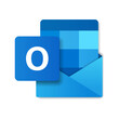 Modern flat design of logo Outlook file icon