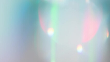 Wall Mural - Soft Prismatic Glare. Loop. The light passes through the facets of a slowly rotating diamond and creates repetitive sparkling highlights and rainbow colors