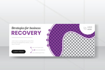 Wall Mural - Abstract corporate business digital agency for social media cover banner template