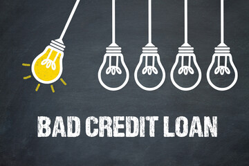 Wall Mural - bad credit loan	
