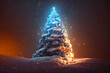 Leinwandbild Motiv Christmas tree background