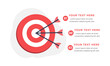 © TAMA KUN - Goals infographic template. Business concept with 3 steps.