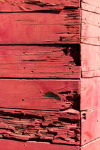 Red Painted Wood