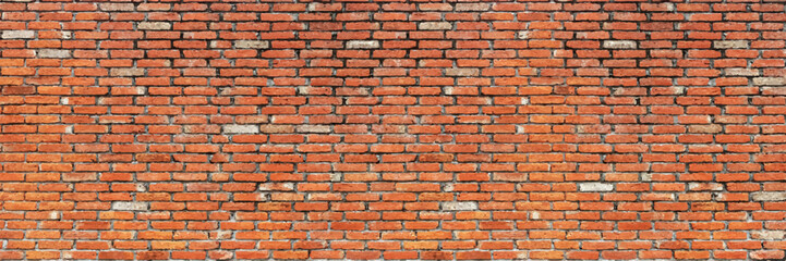 Leinwandbilder - horizontal old brick wall for pattern and background,vector illustration