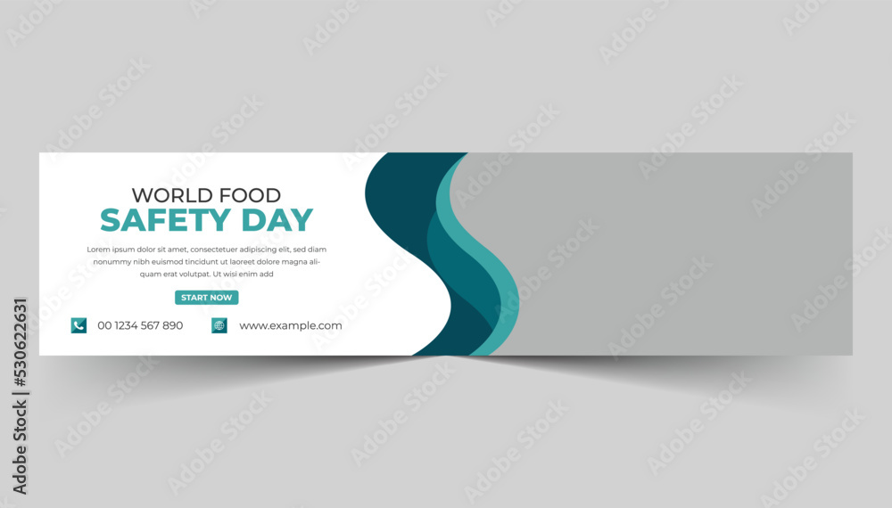 World food day social media linkedin profile banner template design