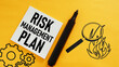 © Andrii - Risk management plan is shown using the text