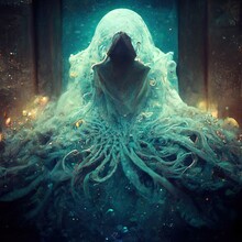 A Glimpse Of The Underwater Realm 3D Illustration With Dramatic Lighting And Cool Colors