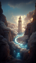 The Portal To Dreams Ethereal  Epic Hyperrealistic Digital Art Illustration Painting Hyper Realistic Concept Art