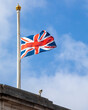 Union Flag at Half Mast to Mark the Death of Queen Elizabeth II at Buckingham Palace