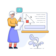 Canvas Print - check out flat illustration of media user