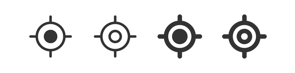 Wall Mural - Current location icon. Pointer sign. GPS logo, symbol tracking in vector flat